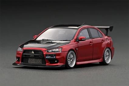 IG2569 IGモデル 1/43 Mitsubishi Lancer Evolution X CZ4A) Red Metallic