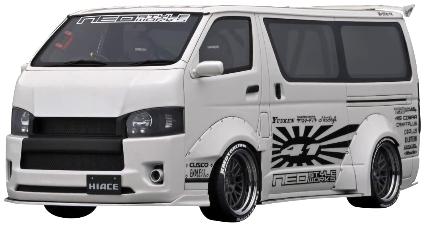 IG2804 IGモデル 1/18 T・S・D WORKS HIACE Pearl White