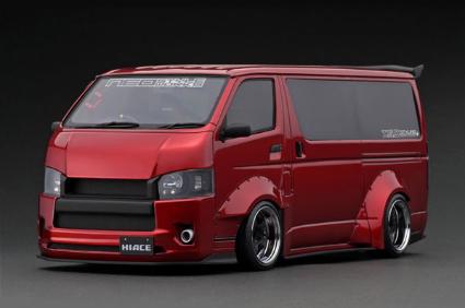 IG2806 IGモデル 1/18 T・S・D WORKS HIACE Red Metallic