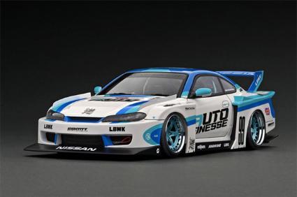 IG2922 IGモデル 1/18 LB-Super Silhouette S15 SILVIA White/Blue