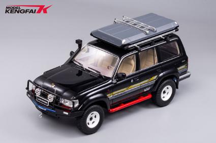 TK-KF032-5 KENGFAI 1/18 Toyota Land Cruiser VX-R (LC80) Refitted Black