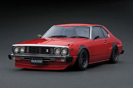 IG3467 IGモデル 1/18 Nissan Skyline 2000 GT-ES (C210) Red