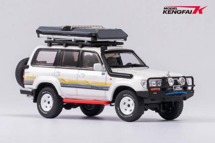 TK-KF031-4 KENGFai 1/64 Land Cruiser Pearl White roof rack