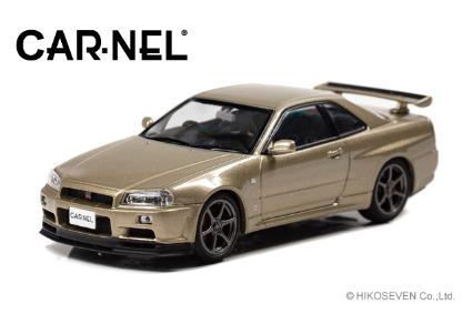 CN430201 CARNEL 1/43 日産 スカイライン GT-R VspecII N1 (BNR34) 2000 Silica Brass