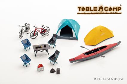 TC430003 TABLE CAMP 1/43 モンベル キャンプセット ステラリッジテント 2&3 (イエロー) / (ターコイズ)