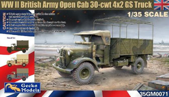 GEC35GM0071 ゲッコーモデル 1/35 WW.II イギリス軍 30-cwt 4x2 GSトラック (オープンキャブ)