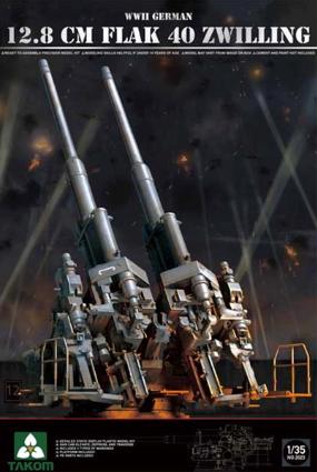 TKO2023 タコム 1/35 WW2 ドイツ軍 12.8cm FlaK 40 ツヴィリング高射砲