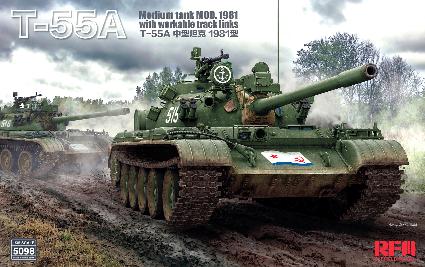 RFM5098 ライフィールドモデル 1/35 T-55A 中戦車 Mod.1981 w/可動式履帯