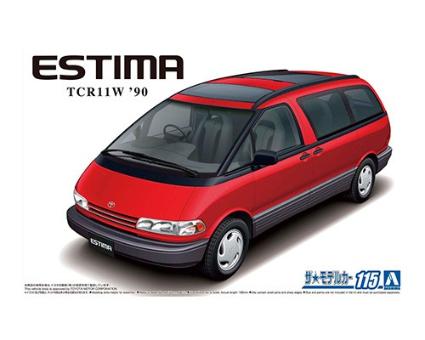 ザ・モデルカーNo.115 1/24 トヨタ TCR11W エスティマ ツインムーンルーフ'90