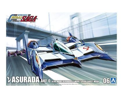 1/24 サイバーフォーミュラNo.6 νアスラーダ AKF-0 エアロモード/エアロブーストモード/スパイラルブーストモード