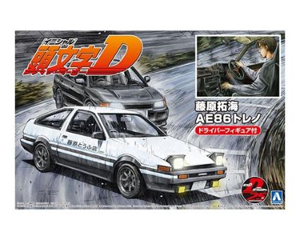 1/24 頭文字D 14 藤原拓海 AE86トレノ プロジェクトD仕様 ドライバーフィギュア付