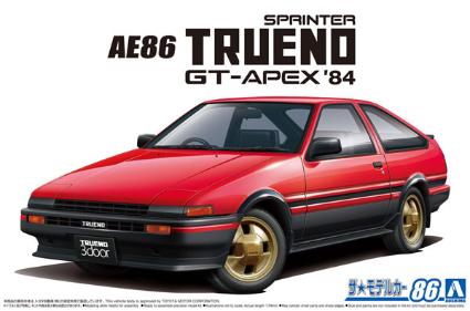 ザ・モデルカーNo.86 1/24 トヨタ AE86スプリンタートレノ GT-APEX'84