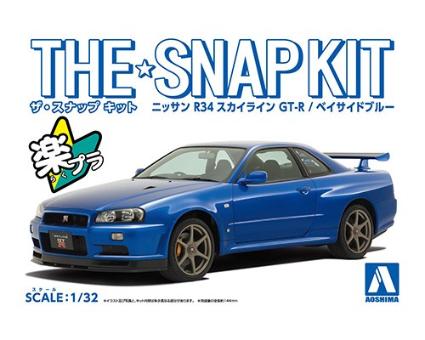 ザ☆スナップキット11-A ニッサン R34スカイライン GT-R (ベイサイドブルー)