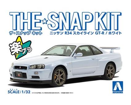 ザ☆スナップキット11-B ニッサン R34スカイライン GT-R (ホワイト)