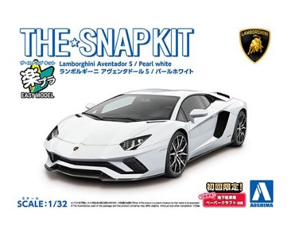 12-A ザ☆スナップキット 1/32 ランボルギーニ アヴェンタドールS パールホワイト