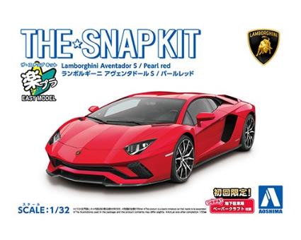 12-C ザ☆スナップキット 1/32 ランボルギーニ アヴェンタドールS パールレッド