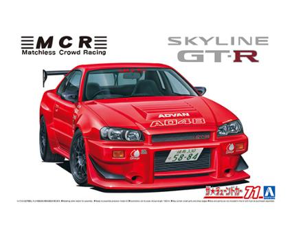 ザ☆チューンドカー 71 1/24 MCR BNR34 スカイライン GT-R '02(ニッサン)