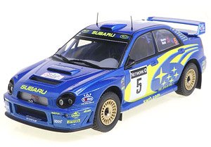 24RAL026A IXO 1/24 スバル インプレッサ S7 WRC 2001年グレートブリテンラリー #5 R.Burns/R.Reid