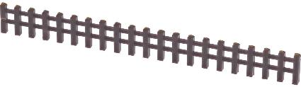2503 着色済み 鉄路柵(古枕木色・8本)