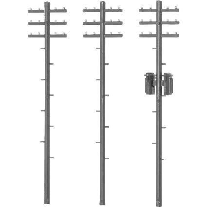 2626 着色済み 電柱(ダークグレー)