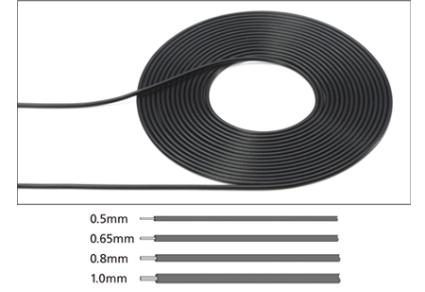 12676 パイピングケーブル 外径φ0.65mm (ブラック)