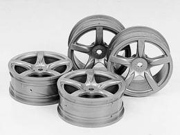 SP.1072 5本アーチスポークホイール(銀)4本(24mm/±0)