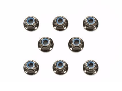 OP.1642 4mmフランジロックナット(ブラック) 8個