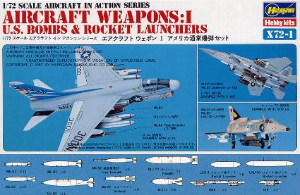 X72-1 エアークラフト ウェポン1 アメリカ通常爆弾セット