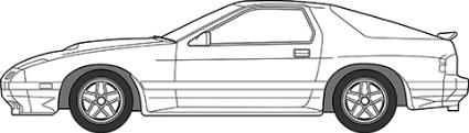 HC-7 1/24 ハイソカーシリーズ №7 サバンナ RX-7 FC3S後期型(ハイソカーバージョン