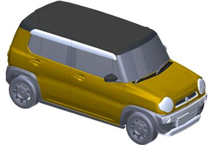 車NX-12 1/24 スズキ ハスラー(G/アクティブイエロー)