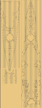 艦NX-7 EX-102 1/700 日本海軍戦艦 金剛用木甲板シール(w/艦名プレート)