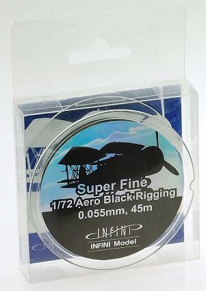 IR7200 スーパーファインエアロリギング(直径0.055x45m 黒色1/72用)