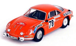 RRfr63 トロフュー 1/43 アルピーヌ ルノー A110 1975年モンテカルロラリー #78 F. von der Leyen / P. Diekmann