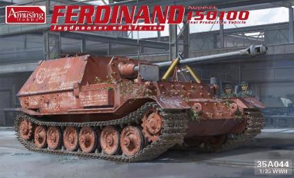 AMH35A044 アミュージングホビー 1/35 ドイツ 重駆逐戦車 フェルディナント 150100号 最終生産車両