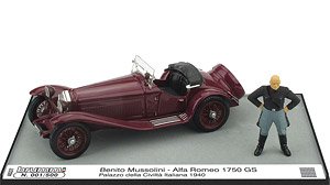 AS37C BRUMM 1/43 アルファ・ロメオ 1750GS  ムッソリーニ ローマ 1940 「イタリア文明館」