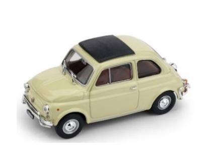 R46513 BRUMM 1/43 フィアット 500L 1968-1972 クローズ アンティークアイボリー/ブラウンインテリア