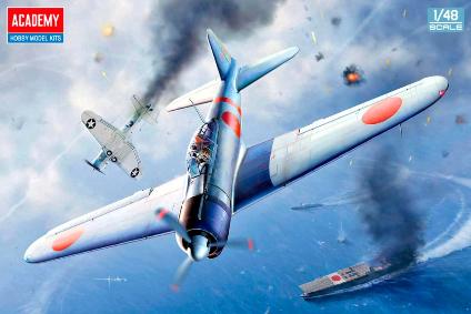 12352 アカデミー 1/48 零式艦上戦闘機21型 'ミッドウェイの戦い'